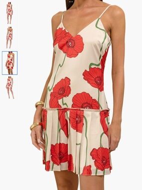 Adelyn Rae Camila Abstract Rose Print Minidress